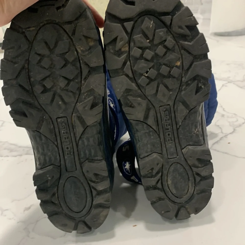 Polaris Blue Rain Snow‎ Duck Like Kids Boot. Size 3